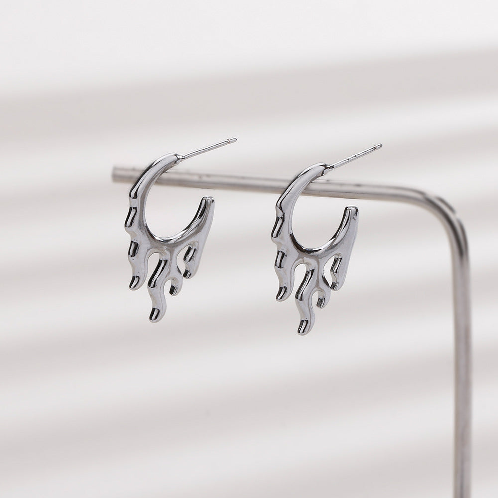 European And American-style Minimalist Plain Earrings