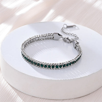 Fashionable Light Luxury Full Diamond Bracelet