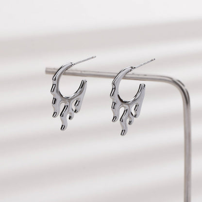 European And American-style Minimalist Plain Earrings