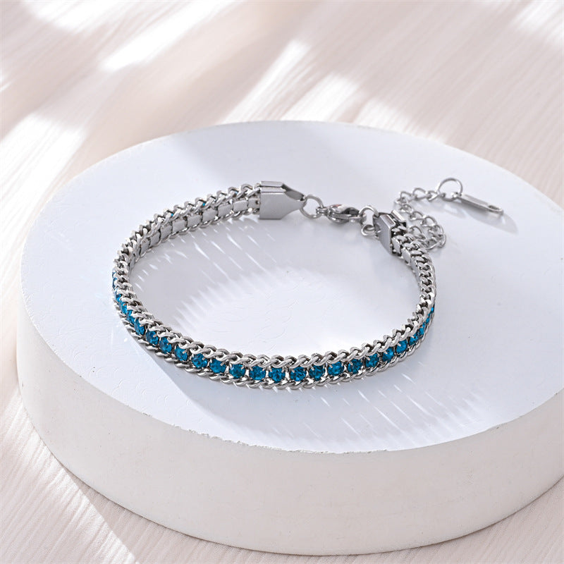 Fashionable Light Luxury Full Diamond Bracelet