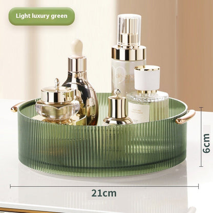 Plastic Cosmetics Rotating Storage Box
