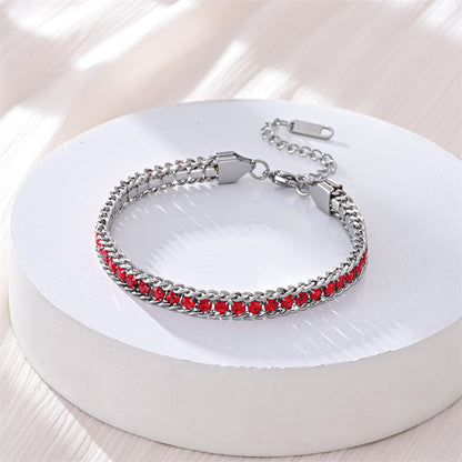 Fashionable Light Luxury Full Diamond Bracelet